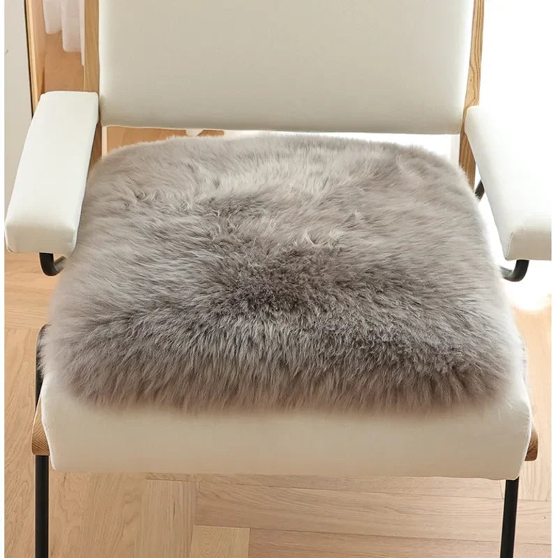 Australian Whole Sheepskin Pad Home Wool Sofa Cushion Office Chair Comfort Mat Bedroom Soft Bay Window Pad Thick Floor lz66